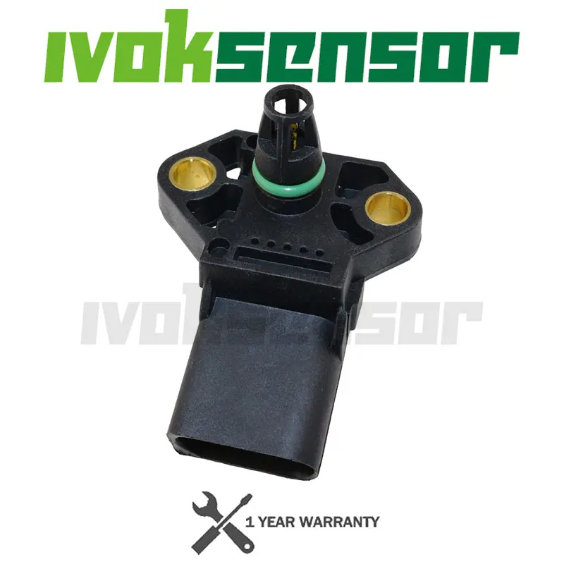 0281002401 038906051C Bar MAP Sensörü Emme Hava Takviye Basıncı Basınç Sensörü VW Beetle Golf Jetta Passat Touareg Tiguan CC 1.9