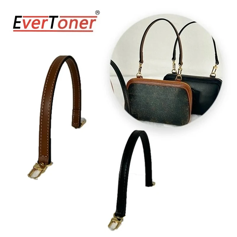 EverToner Top Layer Leather Handbag Strap for Celi-e Triomphe Bag Strap Transformation Bag Strap Faionable Accessory