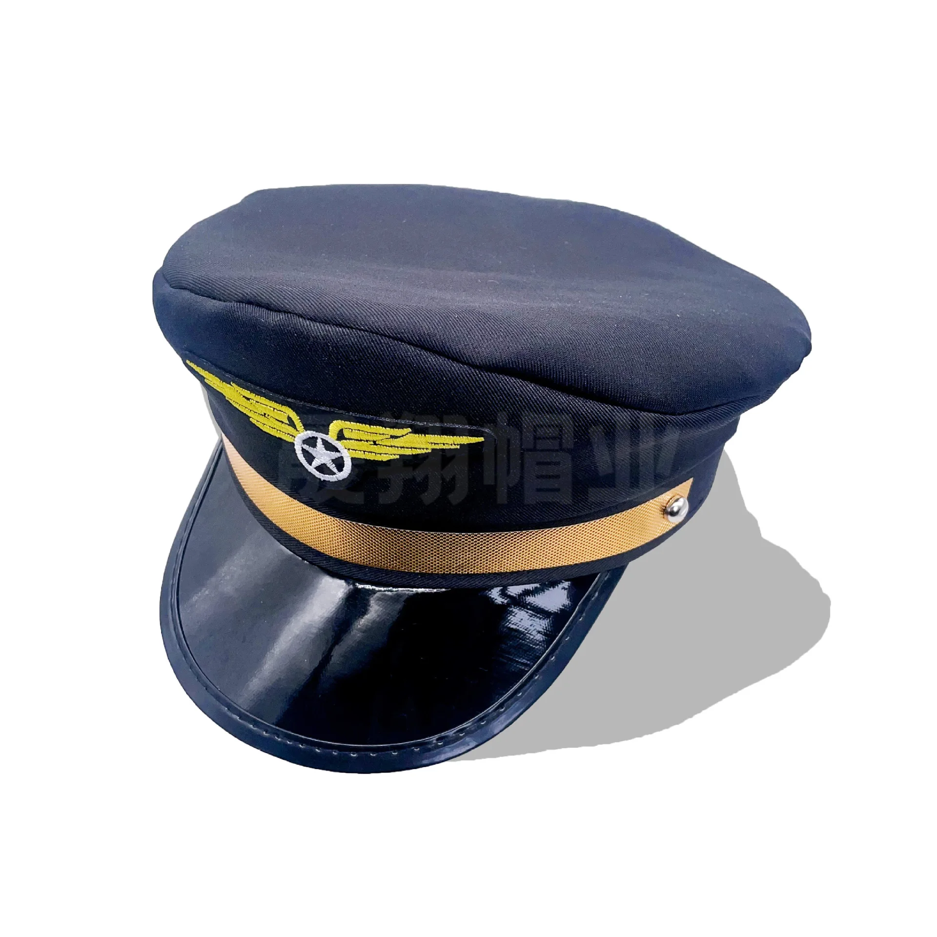 Military Hat Army Peaked Captain flight cap fun party sun protection shade adjustable adult flight attendant accessories 8M169