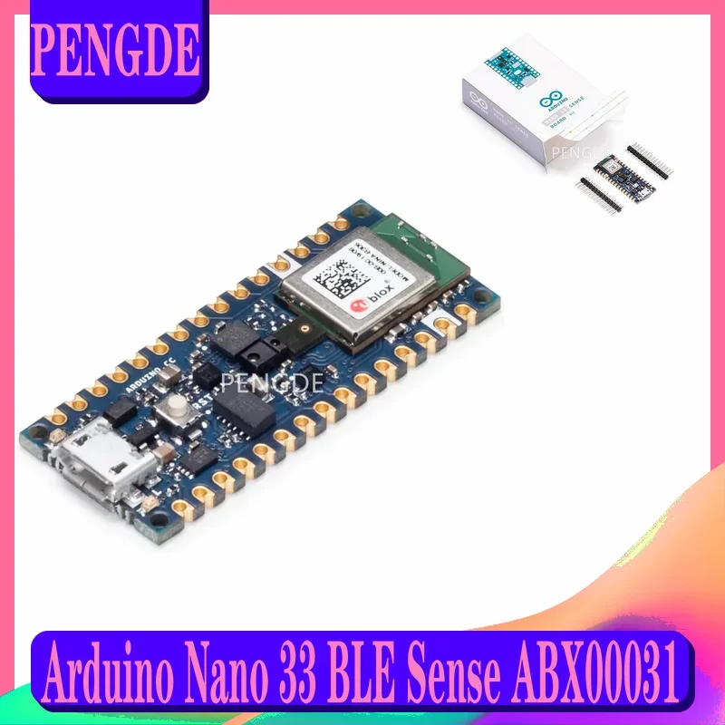 

Arduino Nano 33 BLE Sense ABX00031 Italy Official Original Genuine nRF52840 Edge computing application AI