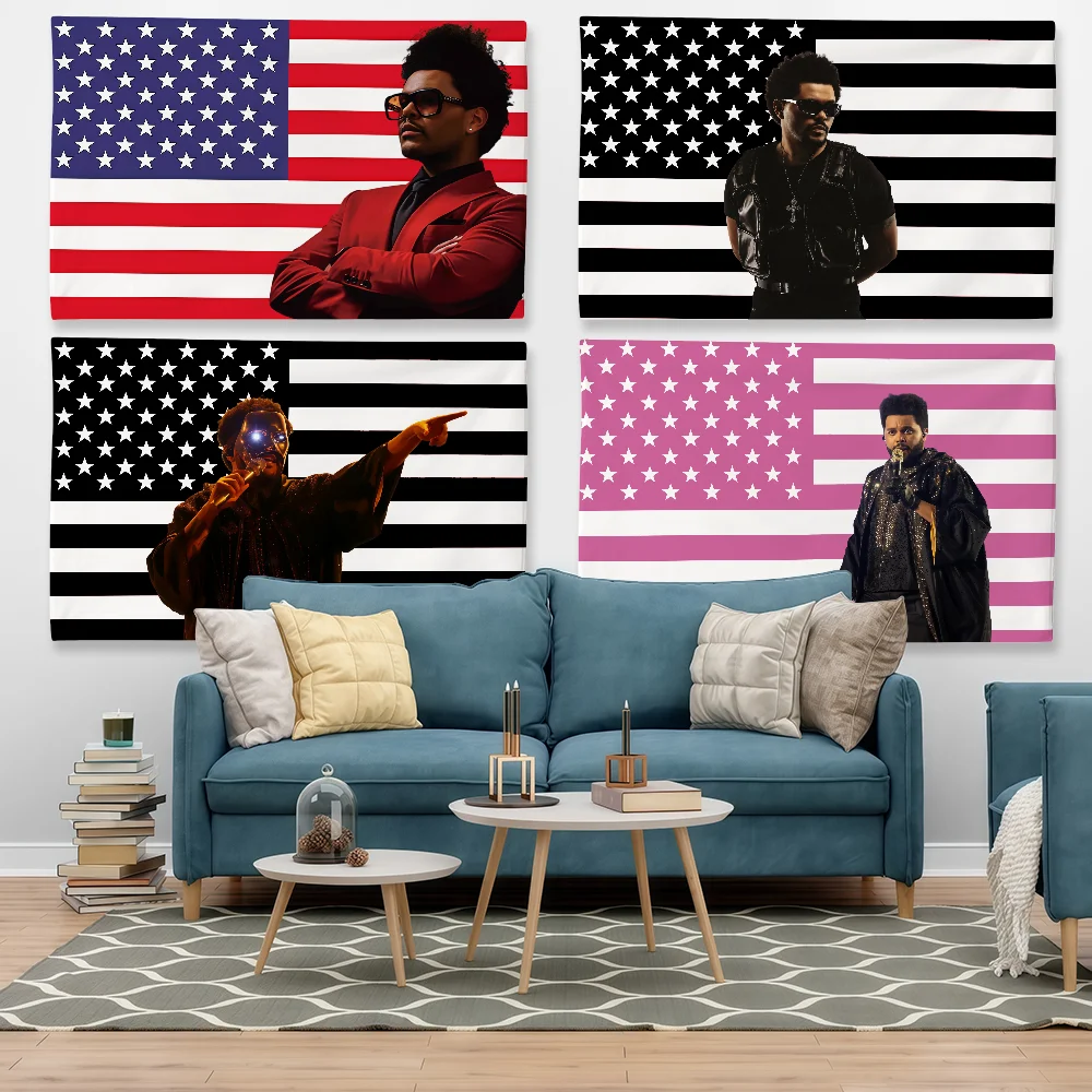 Singer The W-Weeknd Flag For Sports Matches  Games Parade Rally Holiday Festival Backyard Balcony Club Bar Decor