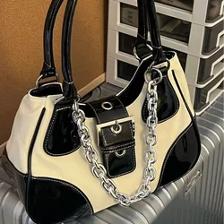 Bags for women Shoulder bag  adult women's High-quality second-hand bag  patent leather canvas bagshoulder crossbody bag