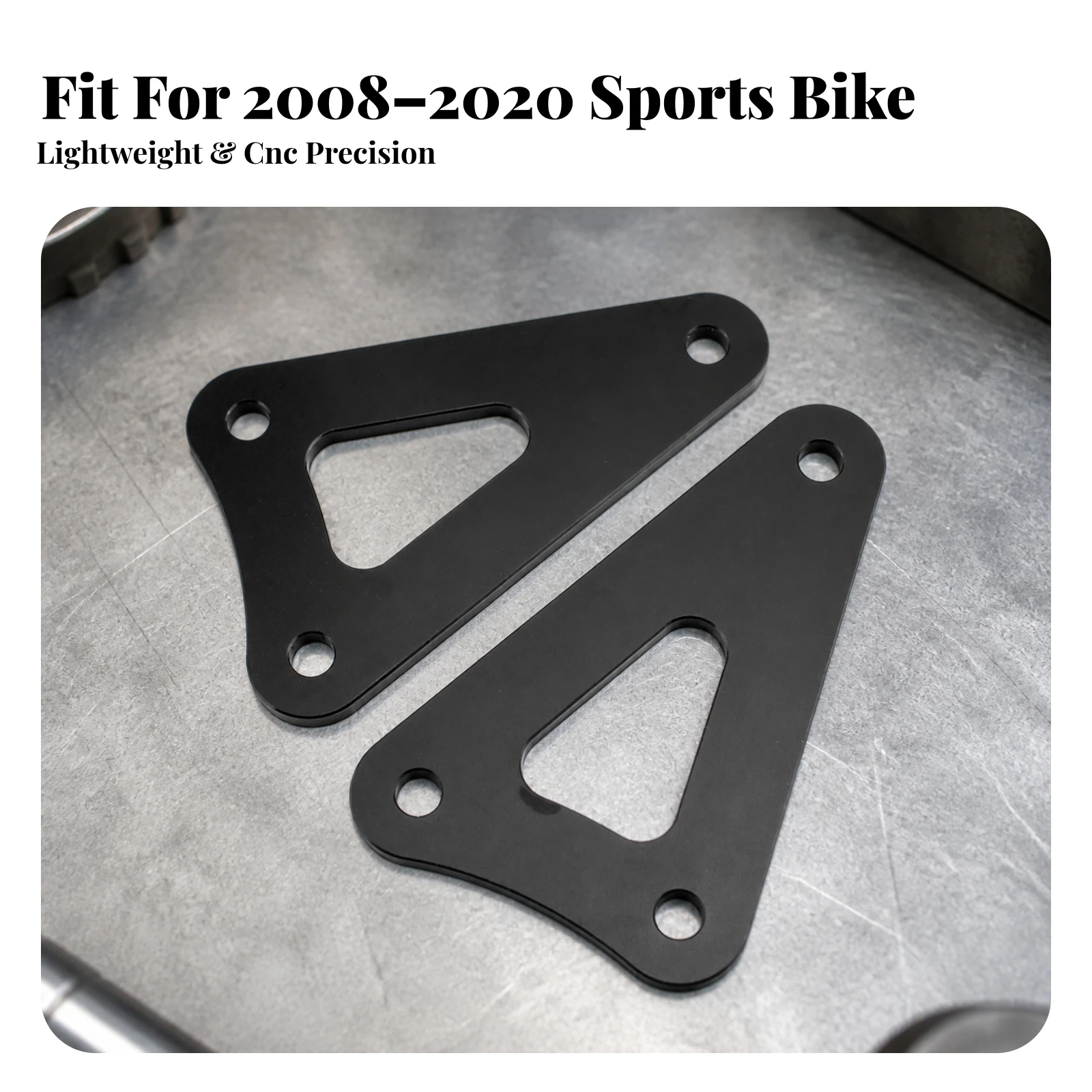 2 Pieces Lowering Link Plate Anodized Lowering Links Motorcycle Part Corrosion-Resistant Hardware Long-Lasting