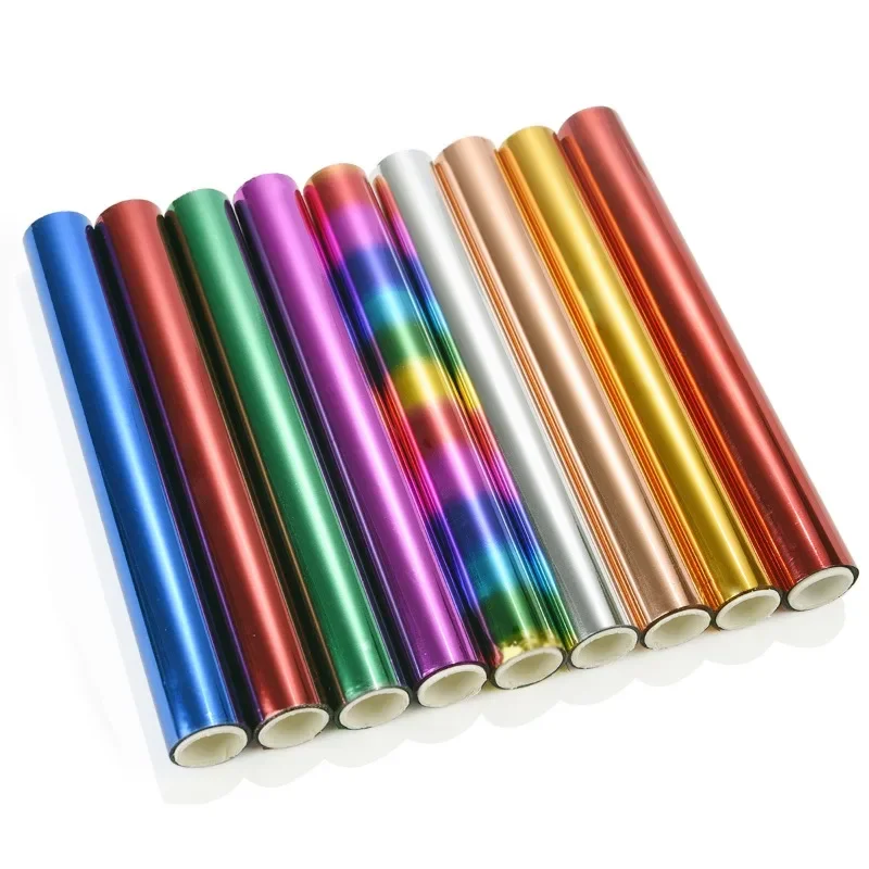 3mx15cm Transfer Sheets,Metallic Variety Pack Glimmer Hot Foil Roll Heat Activated Foil Glimmer Foil,Foil Transfer Sheets