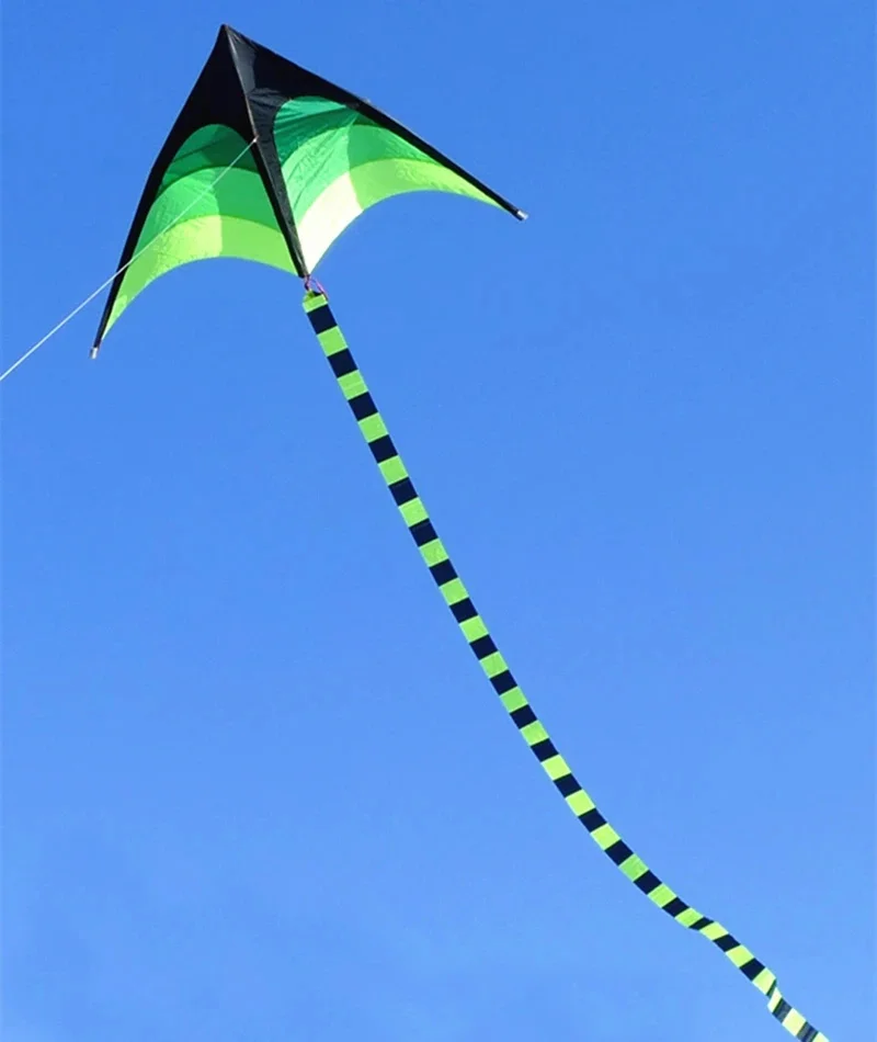 Grand cerf-volant delta pour enfants, jouets en nylon, cerf-volant arc-en-ciel, jeu de plein air, cerf-volant ultra grand, jouet de plage amusant