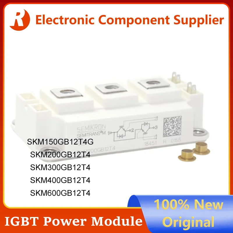 New Original SKM200GB12T4 SKM300GB12T4 SKM400GB12T4 SKM600GB12T4 IGBT Power Module Suitable for AC inverter drives