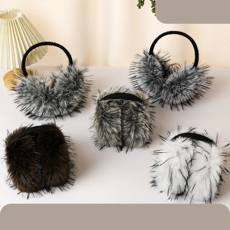 Fashionable Foldable Earmuffs for Women Men - Ultra Soft Warm Winter Ear Warmers Comfortable & Lightweight for Travel Commute