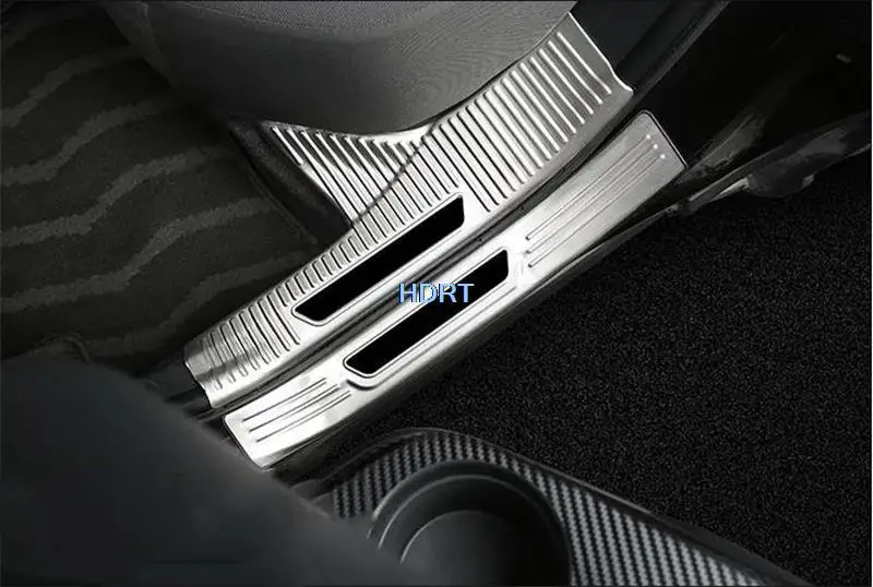 Car Styling Accessories Stainless Steel Door Sill Scuff Plate For Toyota Corolla Cross/Frontlander 2021 2022 Welcome Pedals Trim