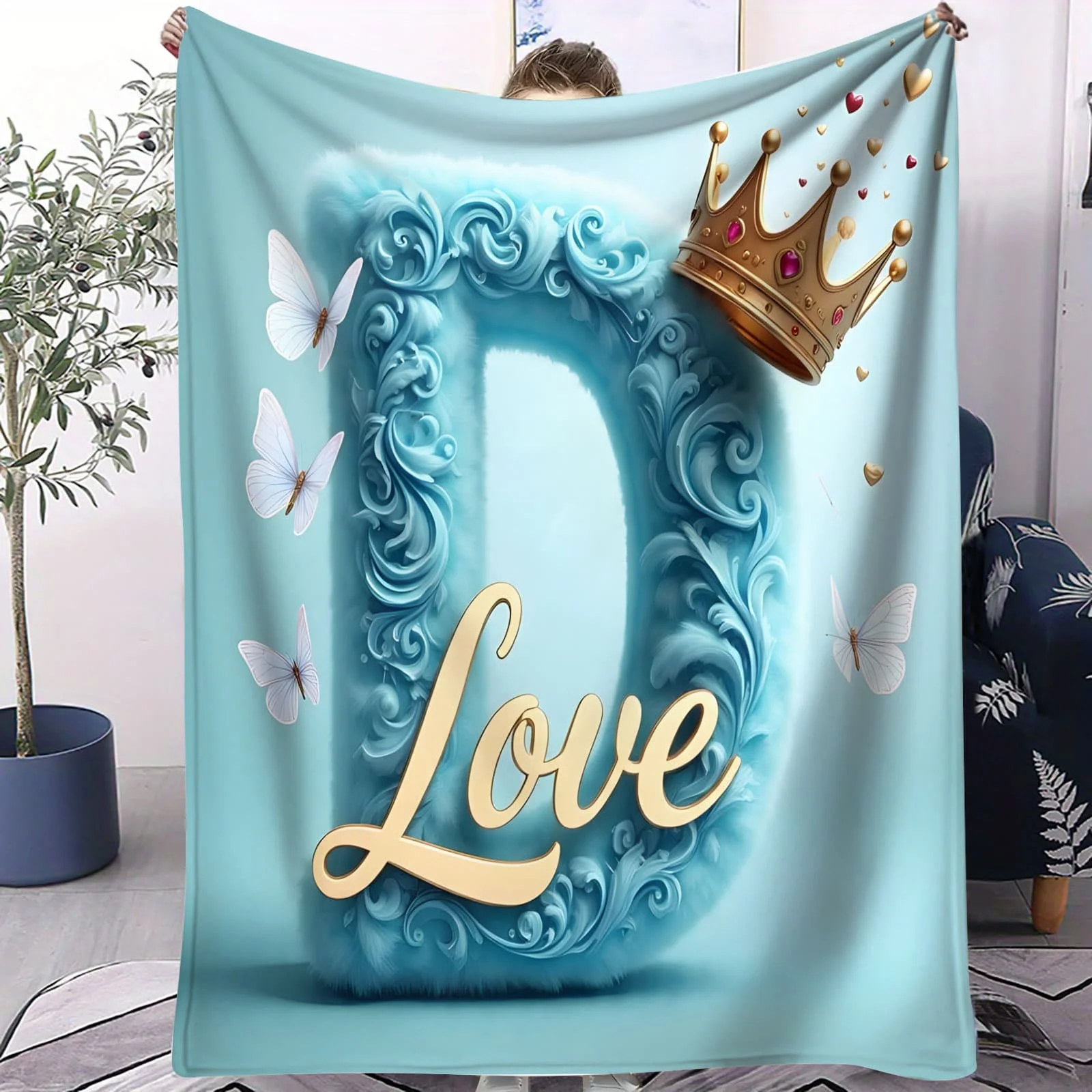 

Одеяло с бриллиантовым сердечком и надписью «Y» — роскошный флисовый плед в элегантном стиле для спальни, дивана, домашнего декора, уютный теплый подарок для взрослых и детей