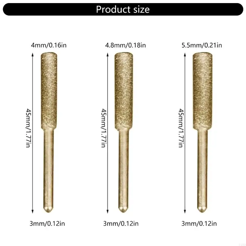 Diamantina Cataino Affila elettrica Bit punta abrasiva Pietra macinazione 12 Pacchetto