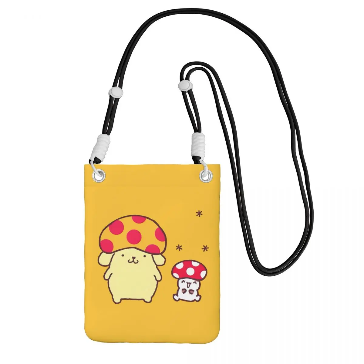 

Custom Cool Pompompurin Mobile Phone Bag Women Men Kawaii Shoulder Crossbody Bag Shopping Adjustable Length