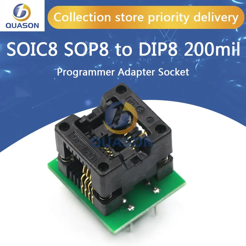 SOIC8 SOP8 to DIP8 EZ Programmer Adapter Socket Converter Module 150mil 200mil