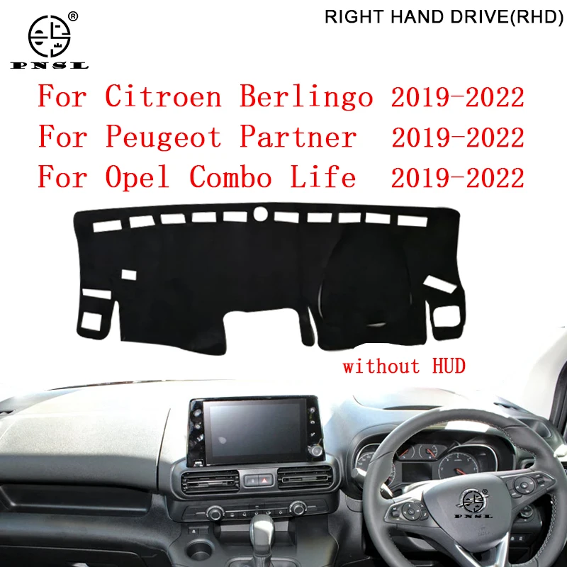 For Citroen Berlingo Peugeot Partner Opel Combo Life 2019~2022 Dashboard Cover Pat Dash Board Mat Carpet Dashmat Cape dust-proof