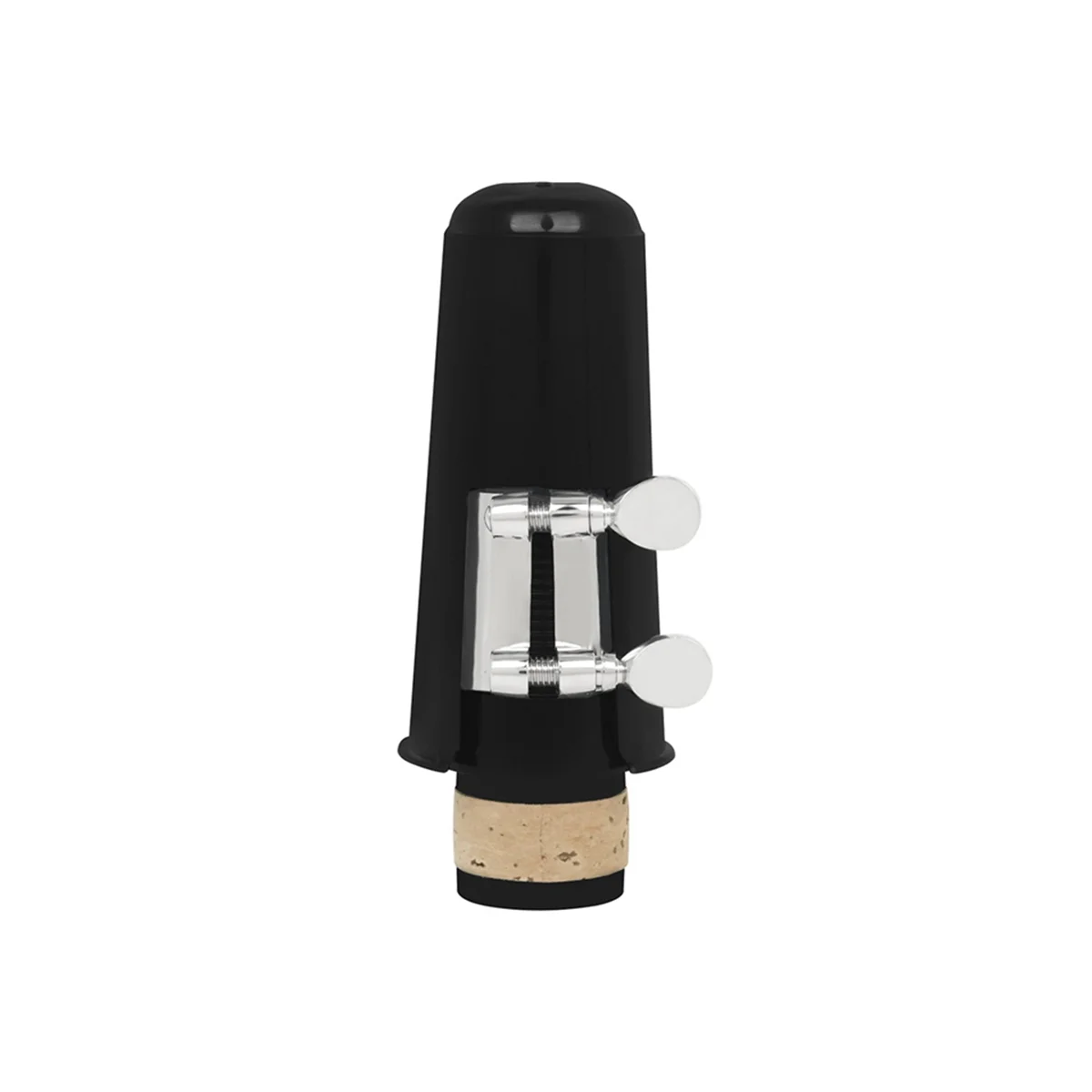 Clarinet Flute Head Set Four-Piece Threaded Metal Clip ABS Cork Flute Head Hat Whistle Piece Black Pipe Mouthpiece