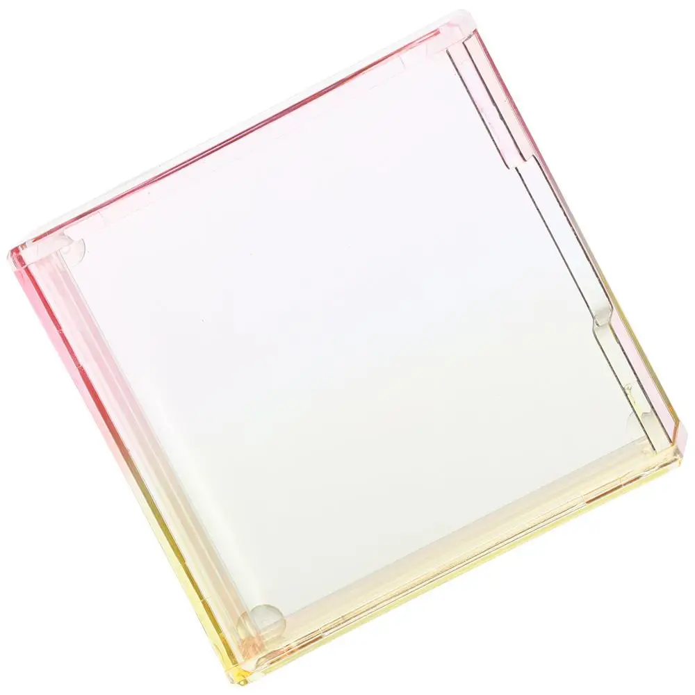 هدية حامل ملاحظات لاصق من الأكريليك، حامل مذكرة بسيط ومتين، حامل مكتبي وردي للمنزل