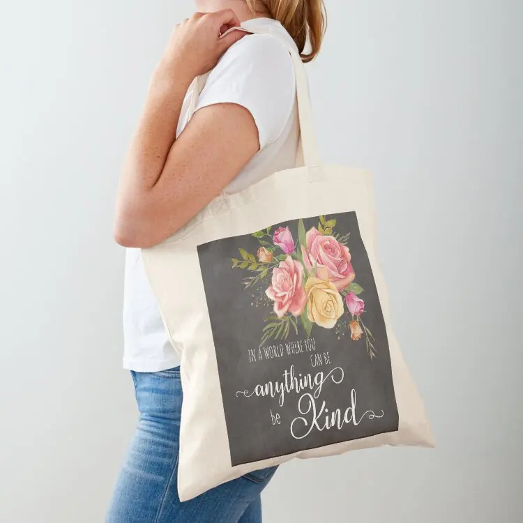 

Be Kind Tote Bag tote bag men's women bag shopping bags foldable sacs de shopping