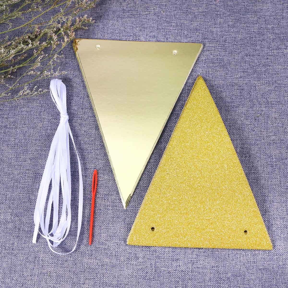 

Baby Birthday Banners Glitter Pennant Flags Garland Decorations For Kids Room Party Garden Outdoor Events Reusable Streamer