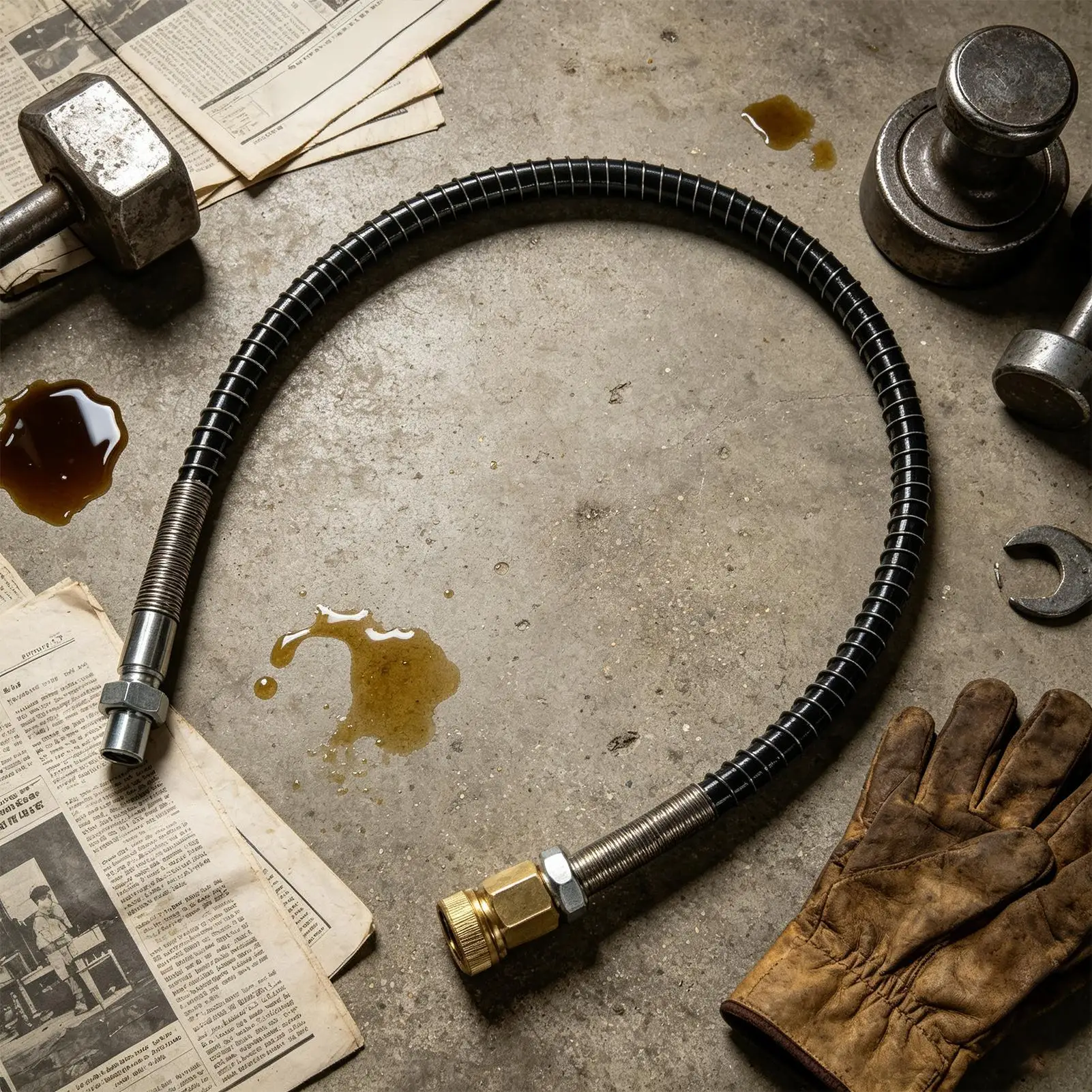 Air Tool Hoses 19.69inch Anti-knot High-Pressure Soft Pipe 4500psi Inflation Device Adapter High Pressure Air Compressor Hose
