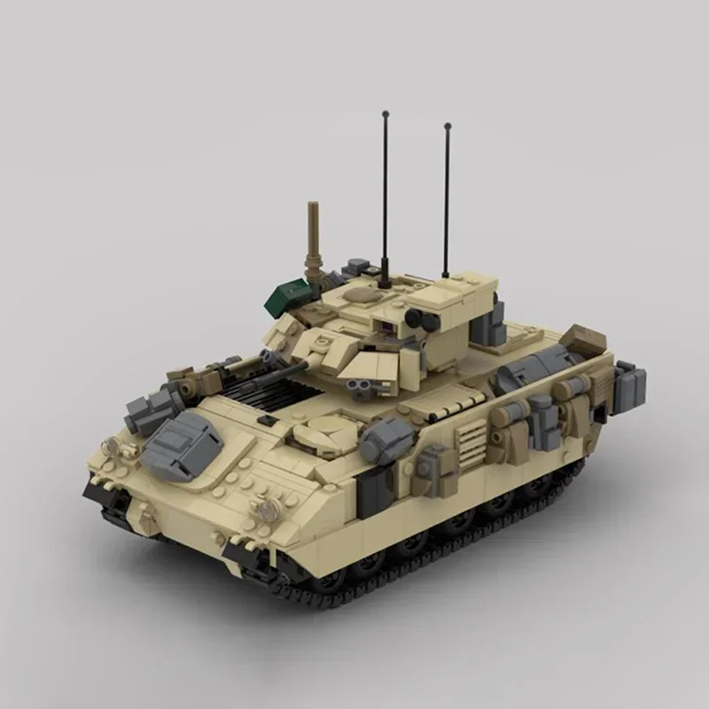 

1294 шт. MOC бронированный M2A2 BRADLEY IFV автомобильные строительные блоки штурмовой автомобиль модель M1151 WW2 военное оружие фигурки кирпичи детская игрушка