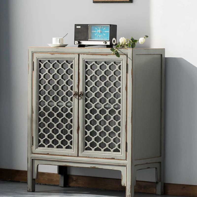 

Retro old two-door sideboards solid wood sideboards cupboards kitchen lockers living room