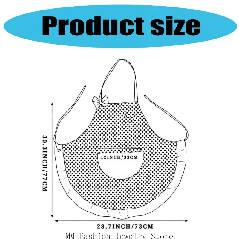 Tabliers cuisine D0ub Bowknot tabliers avec des poches pour cuisson du jardinage