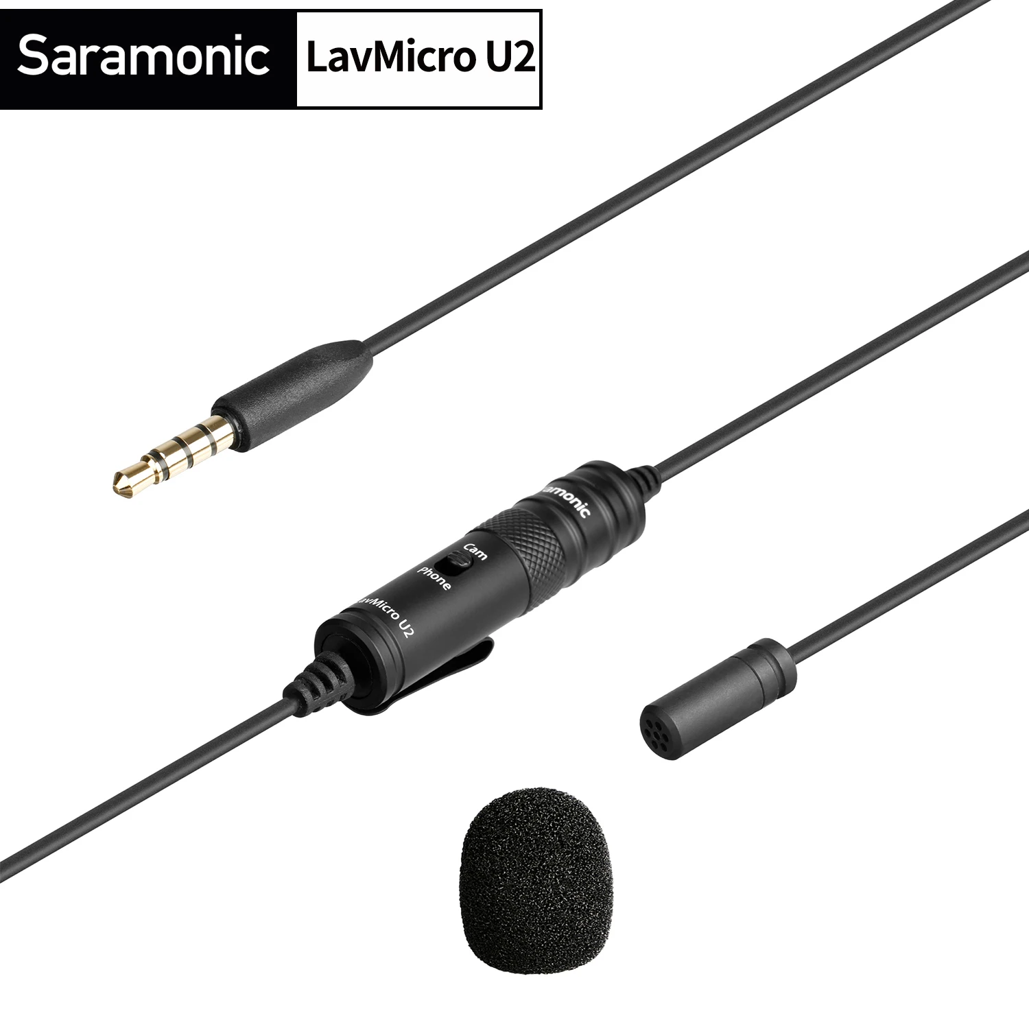 

Saramonic LavMicro U2 3.5mm TRRS Lavalier Lapel Microphone for iPhone android Camera Smartphone Audio Recorder Live Streaming