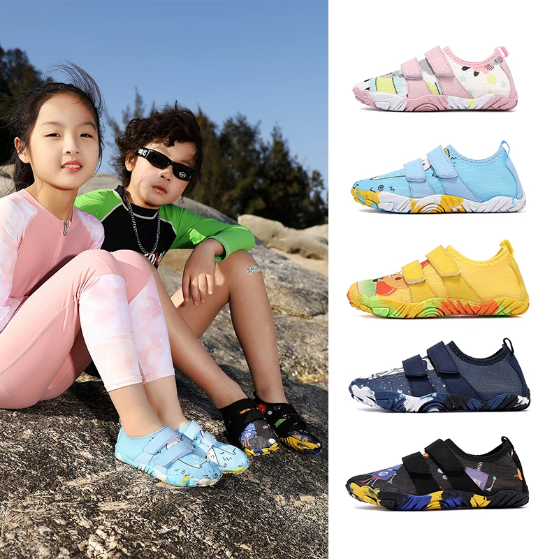 

Детские аквашузы для пляжа и воды, быстросохнущие, для девочек и мальчиков, с дренажным дизайном, для активного отдыха на природе и прогулок по воде