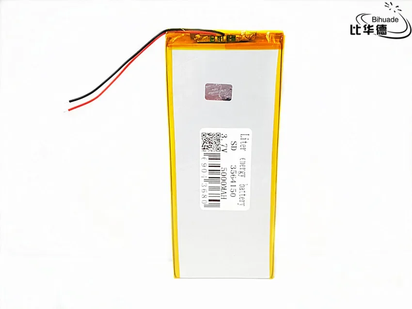 Bateria de íon de lítio polímero 3.7v, 5000mah 3564150, para tablet pc 7 polegadas 8 polegadas 9 polegadas gps, mp3,mp4