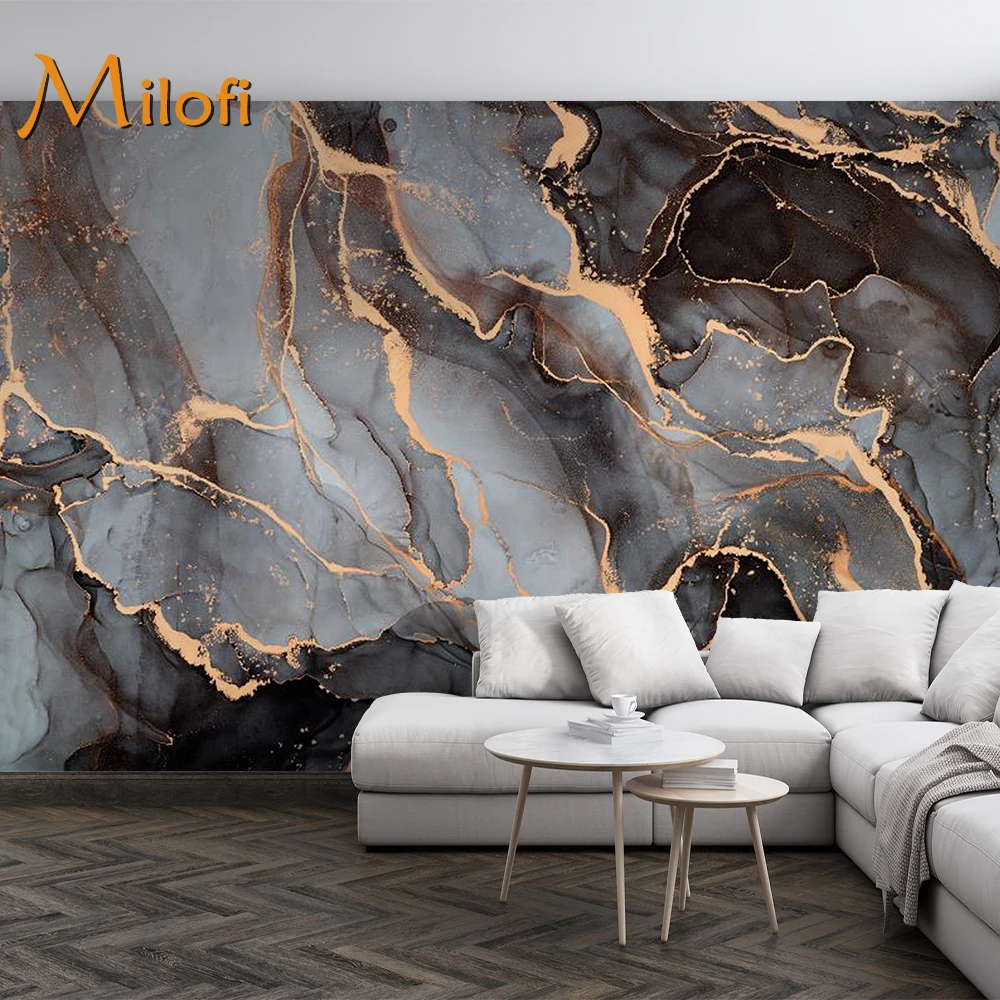 

Milofi customizes 3D modern fluid art background photos, wallpapers, murals, home decor paintings