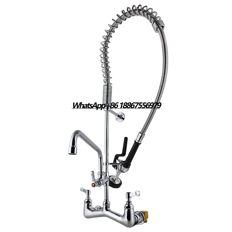 Commercial Kitchen Supplies 8 Inch Wall Mount Kitchen Pre Rinse Faucets for Restaurant
