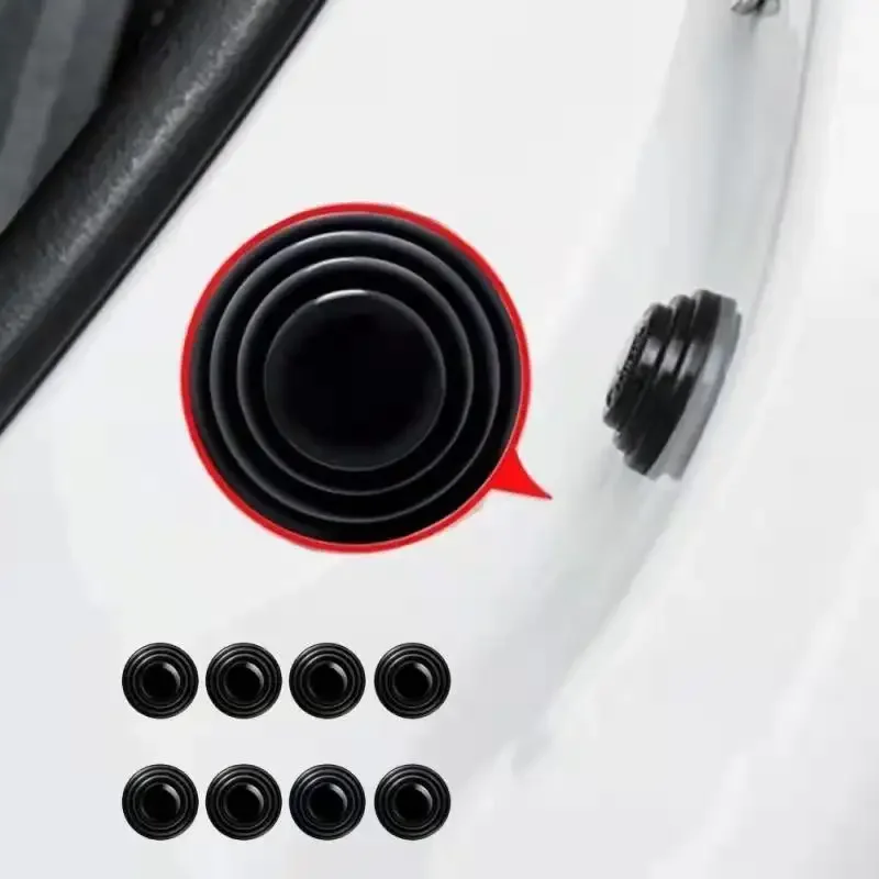 Car Door Pads Shock Absorbing and Silent Mat Anti-collision Silicone Car By Protector Stickers Buffer Gasket Auto Accessory