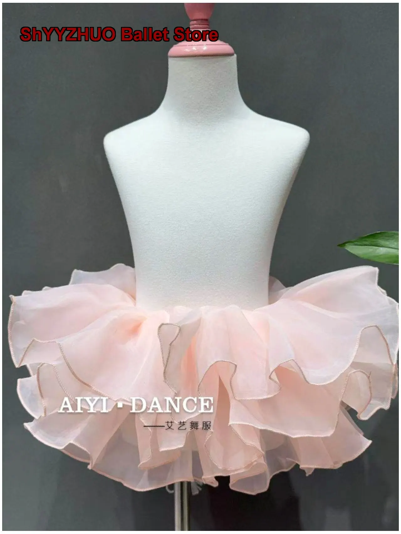 Children's Girls Half Skirt Dance Girls Organza Tutu Basic Skills Dancing Skirt