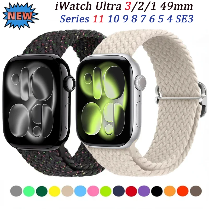 

Ремешок нейлоновый для Apple Watch Ultra 8 7 6 5 4 SE 49 мм 45 мм 41 мм 44 мм 40 мм