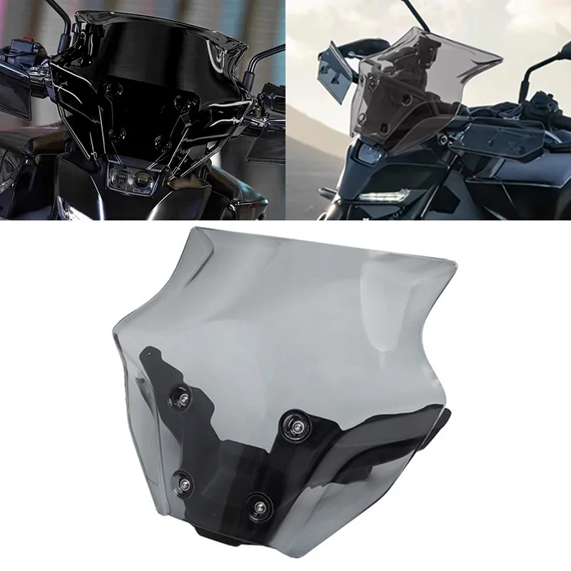 

Motorcycle Windshield & Mounting Bracket For YAMAHA MT09 MT-09 SP 2024 Moto Parts Windscreen Wind Deflector Support Accessories