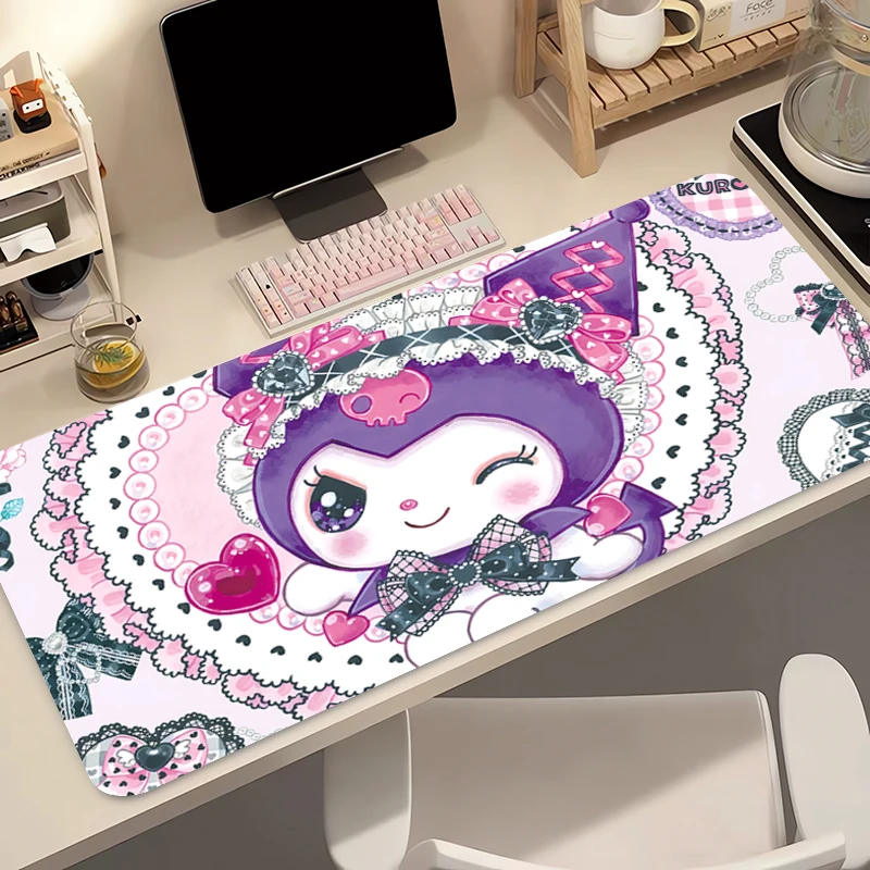 Mouse Pad Edge White Kuromi La - Pc Gaming Kuromi บทวิจารณ์และราคา
