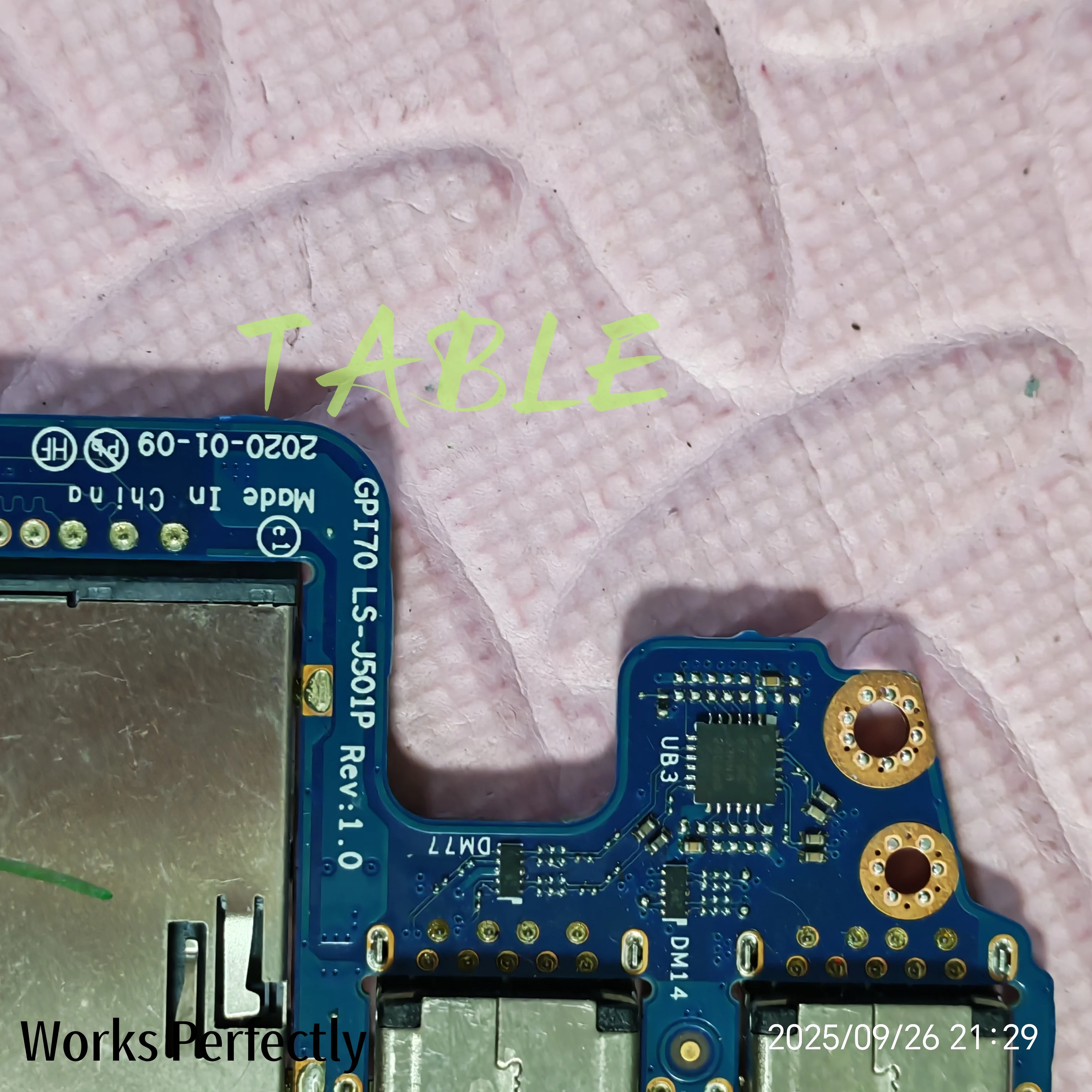 FOR HP 17M-CG 17-CG USB board SD Card L87965-001 LS-J501P LS-J504P