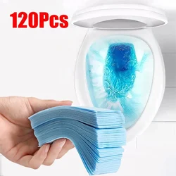 120Pcs Toilet Cleaner Sheet for Mopping Toilet Cleaning Hygiene Toilet Deodorant Yellow Dirt Toilet Cleaning Products