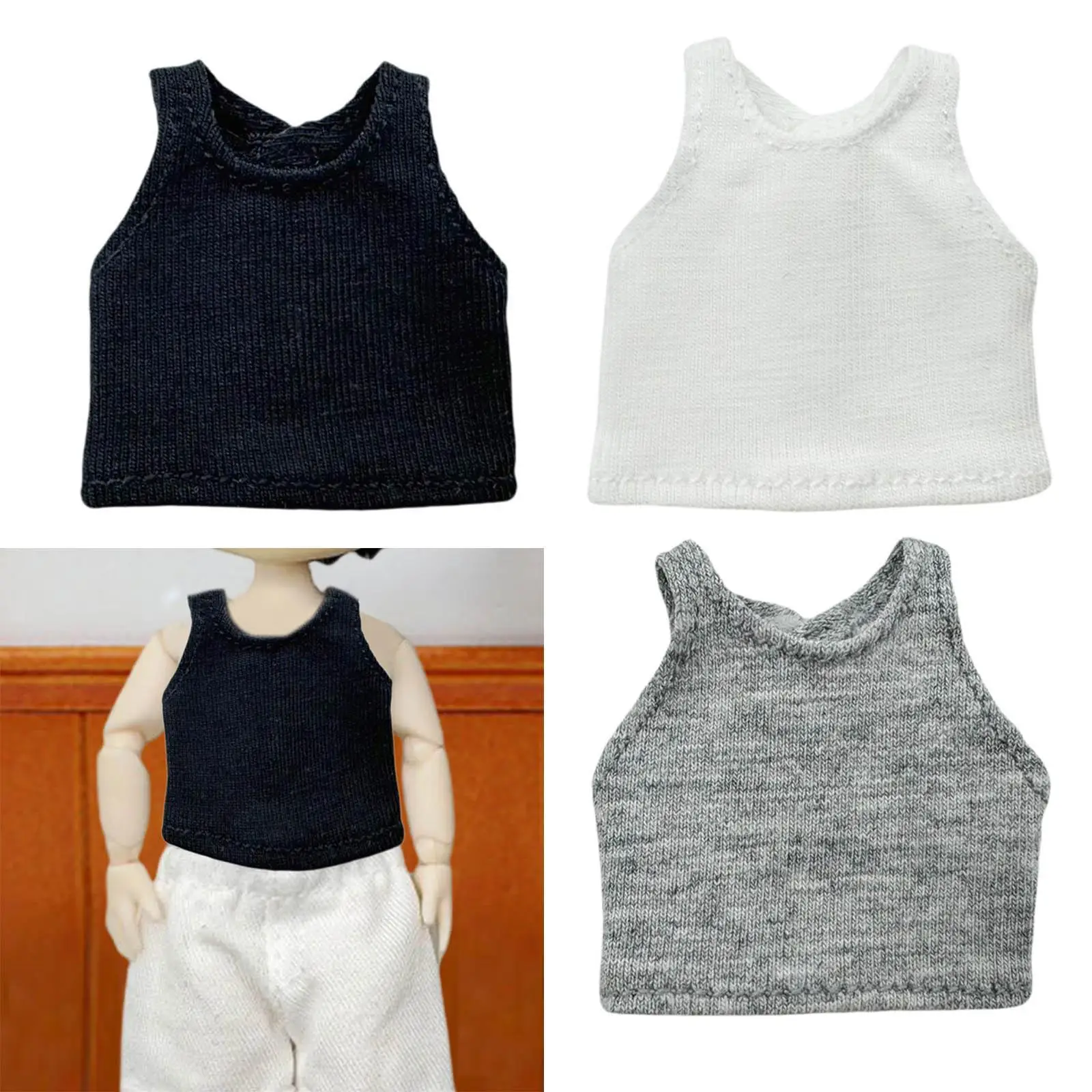 1:12 BJD Doll maglioni gilet bambola pullover abbigliamento fai da te moda per bambini Mini