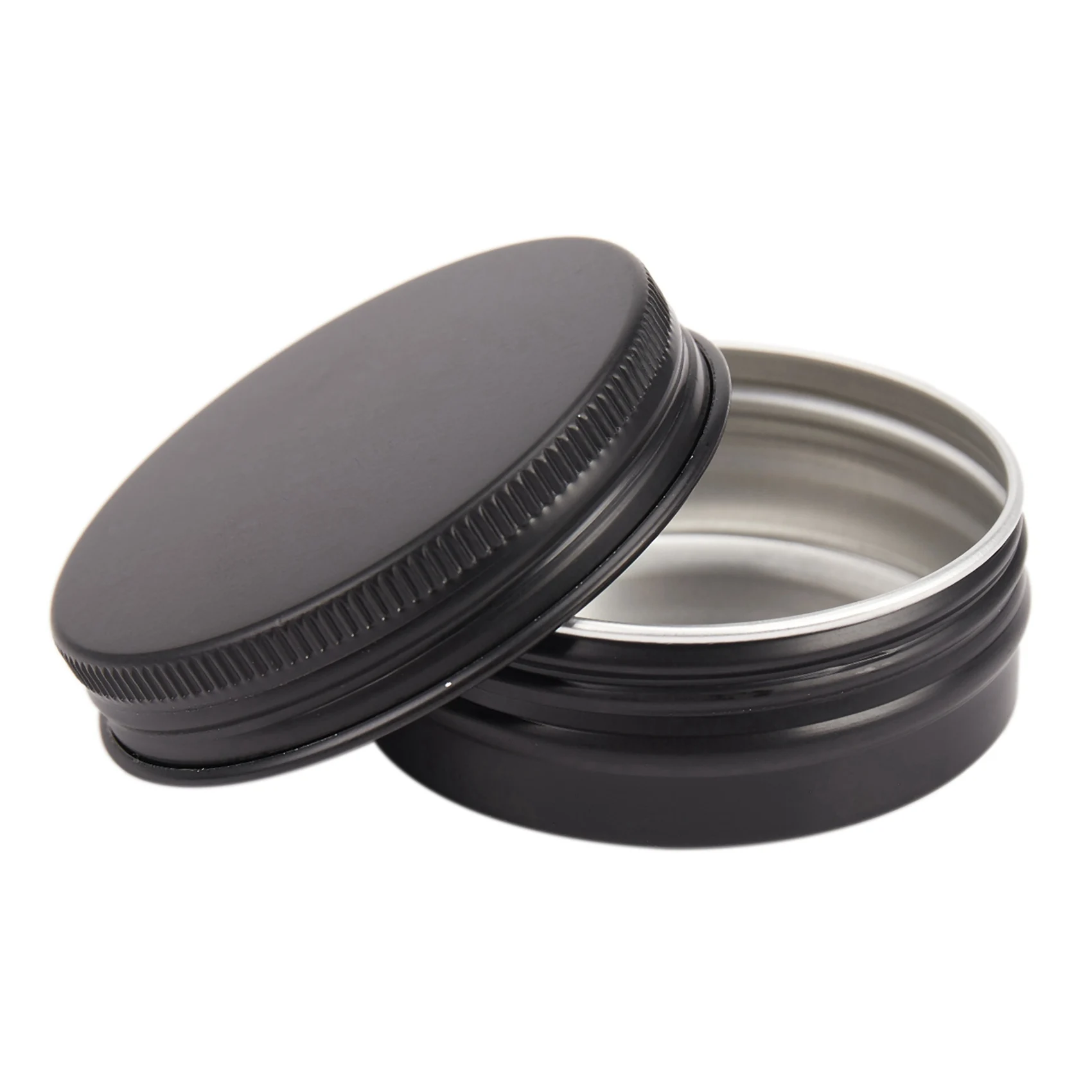 Kaleng Aluminium - 120 Pak 1Oz / 30G Wadah Timah Logam Bulat Kaleng Atas Sekrup Kaleng Perjalanan Lilin Sampel Kosmetik-ABQU