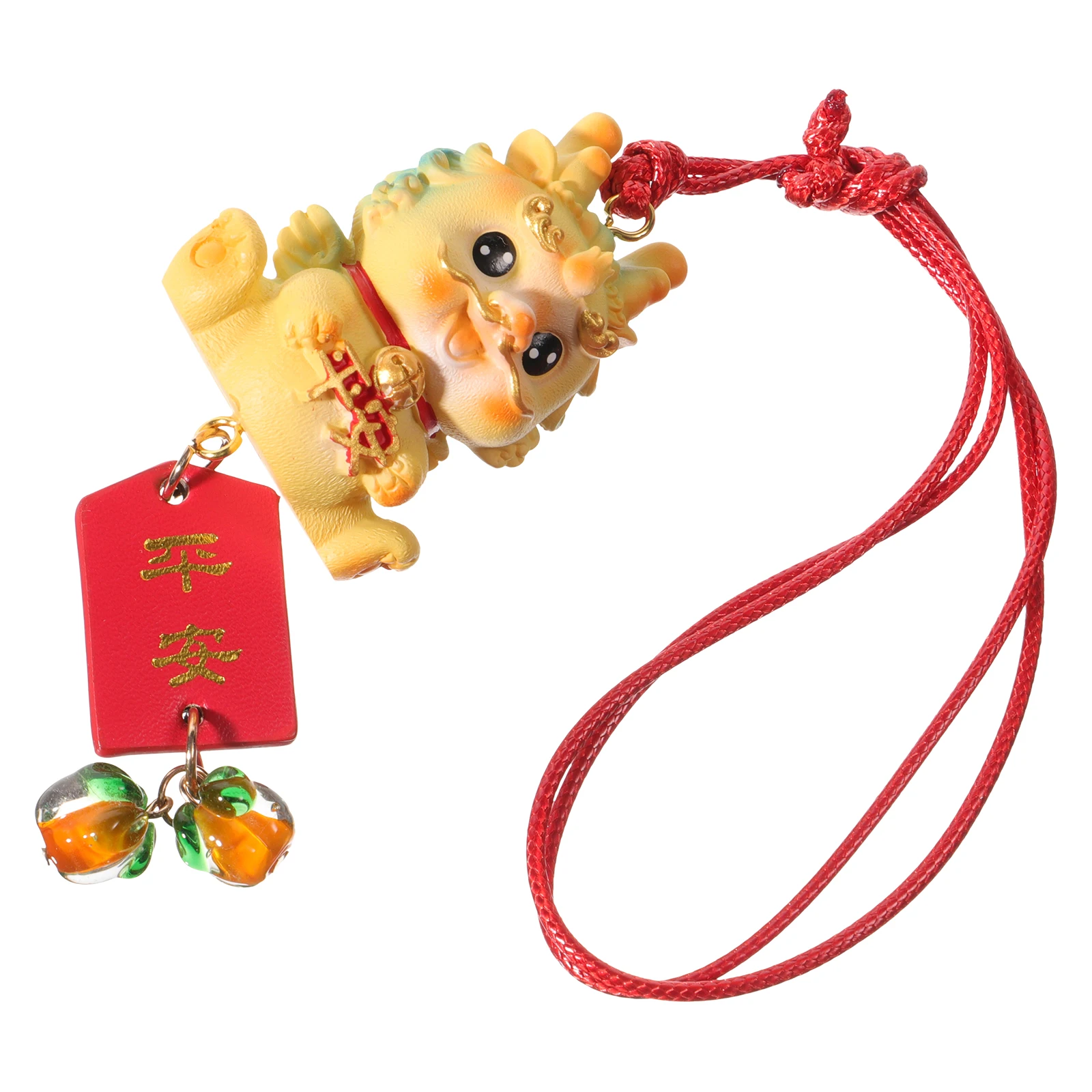 

Car Hanging Pendant Rearview Mirror Decoration Dragon Ornament Interior Accessories Durable Resin Charm Peace Symbol Hanging Car