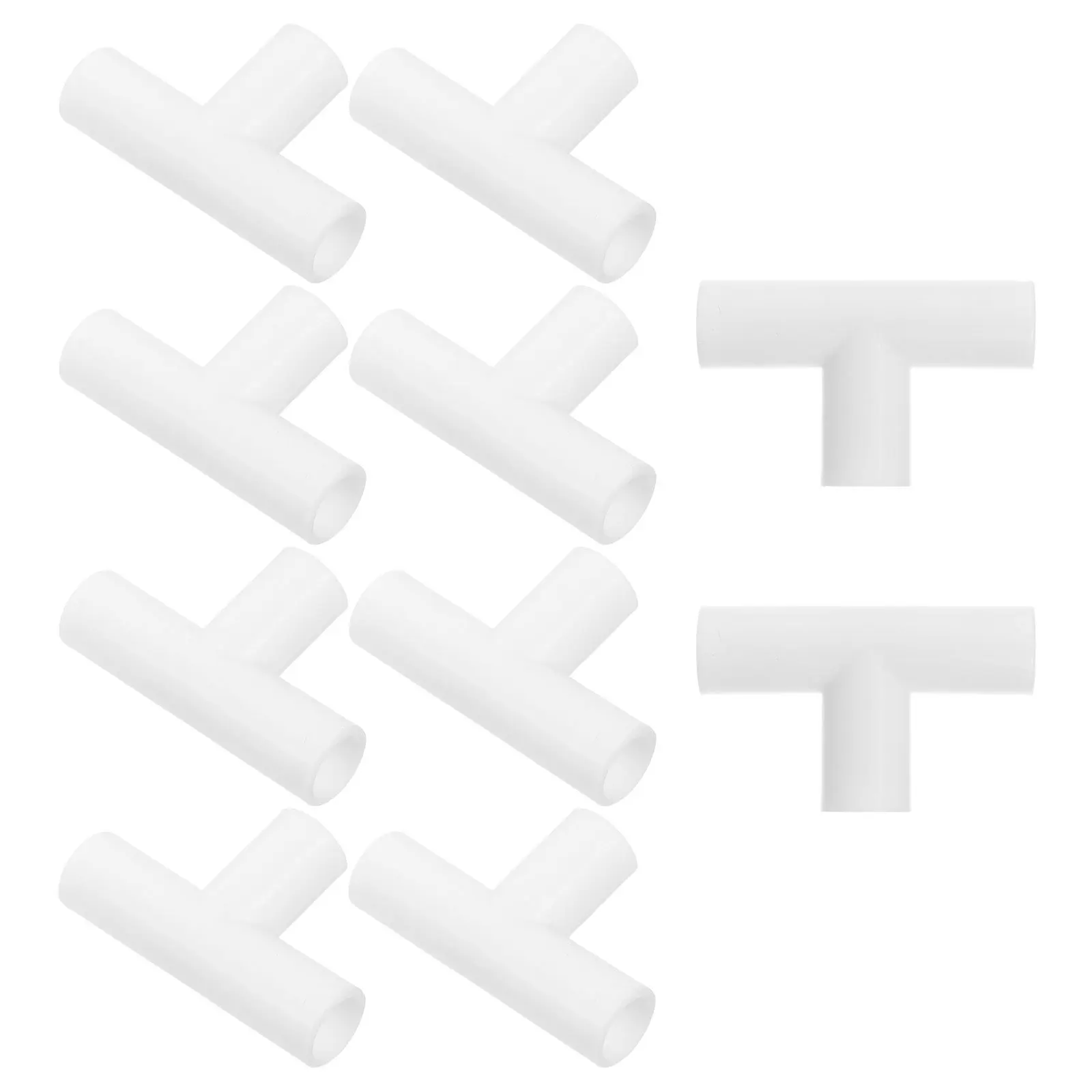 Connettori a T a forma di T da 10 pezzi Raccordi in PVC da 12 mm per il montaggio del box Raccordi in PP dal design multifunzionale di sicurezza affidabile