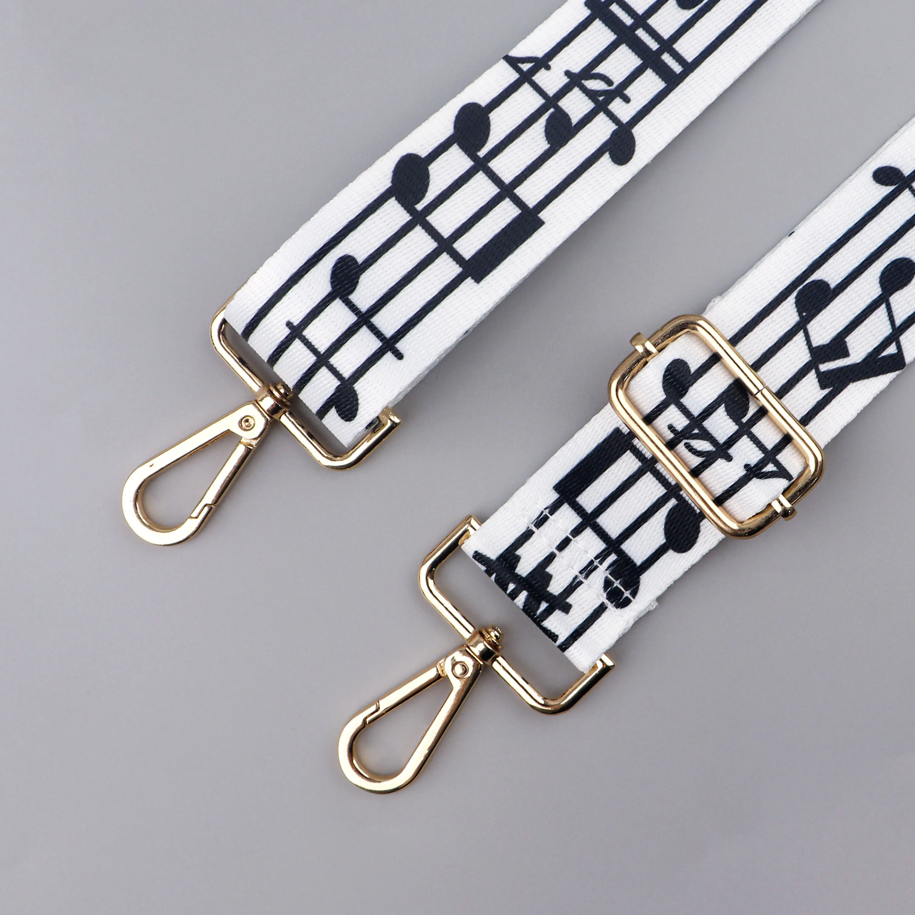 Musical Note Pattern Bag Strap Woman Colored Straps for Crossbody Messenger Shoulder Bag Accessories Adjustable Belts Straps