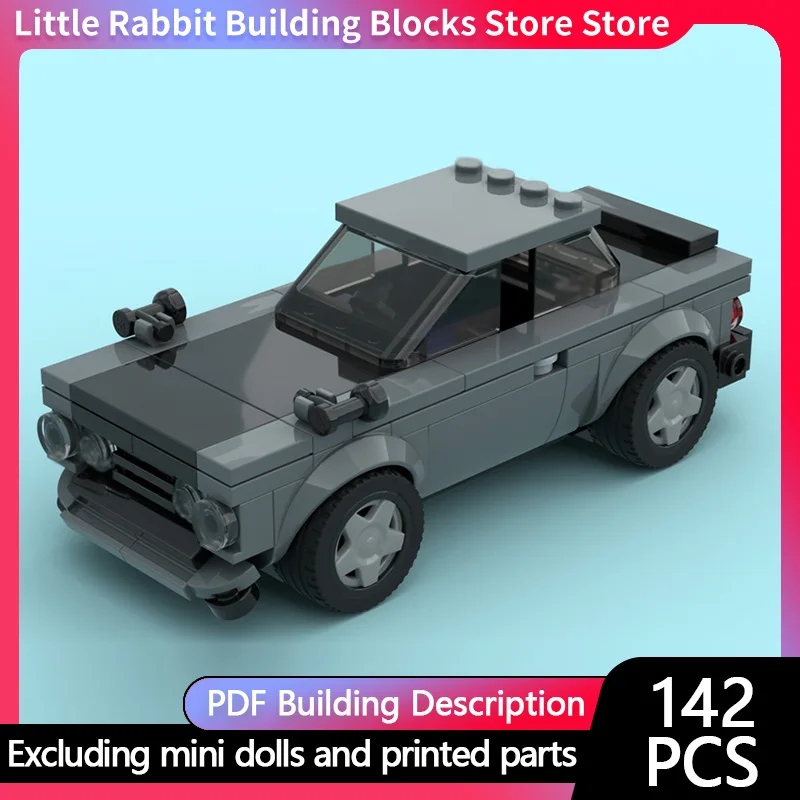City Car Model MOC Building Bricks High Performance Sports Car Modular Technology Children Holiday Gifts Assemble Toys Suit