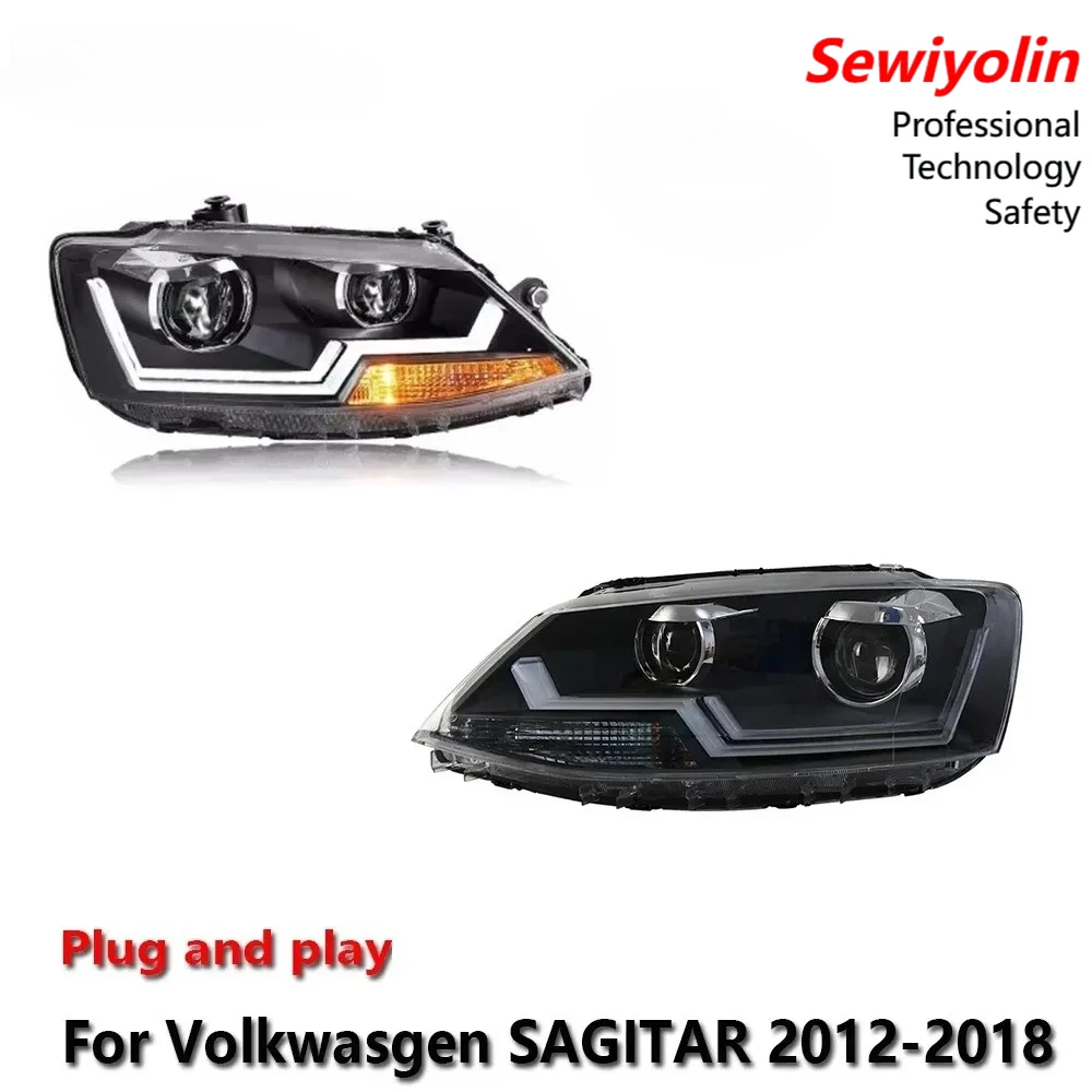 

Car LED Upgrade Headlight Accessories For VW Sagitar 2012-2018 DRL Brake Turn Signal Lamp Plug and Play