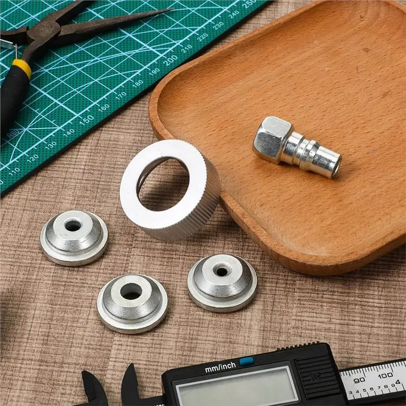 ABFA 5 PCS Texture Sprayer Nozzle Set 3 Tips& 1 Threaded Collar- For Drywall And Wall Painting Applications