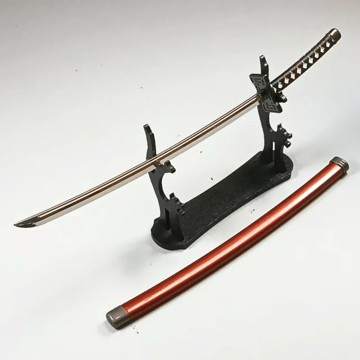 9.8인치 블리치 히라코 신지 메탈 카타나 검 오리지널 사무라이 닌자 나이프 일본 카타나 세이버 코스프레 액세서리 소품 장난감