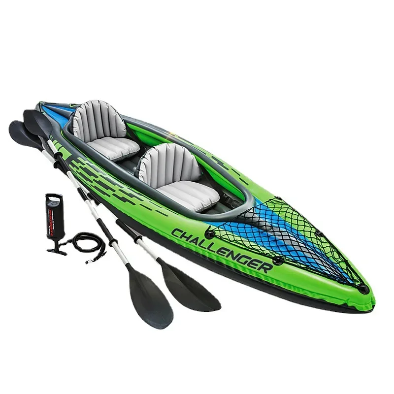 

1/2 Person Kayaker Inflatable Dinghy Rafting Double Assault Boat Rafting Kayaker With Seat Outdoor Fishing Boat