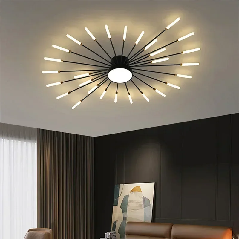 Modest LED Ceiling Lamps Chandelier Acrylic Sunflower Creative for Living Dining Table Room Home-appliance Decor Lights Lustre