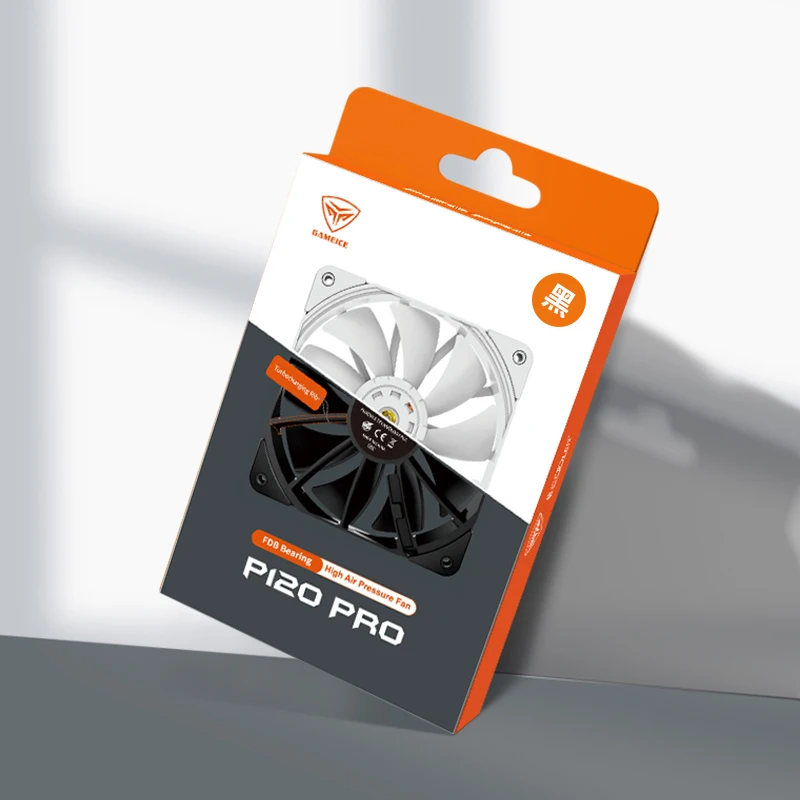 Pccooler-ventilador de refrigeración P120 PRO, gran flujo de aire de alta presión, potenciador de rendimiento, 120mm, silencioso, blanco, para ordenador de escritorio