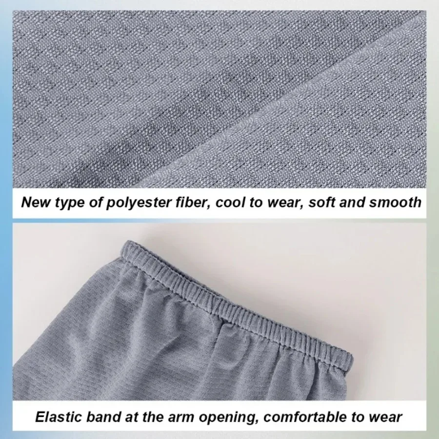 Loose Ice Sleeves Embroidered UV Sun Protection Arm Sleeves Summer Outdoor Sports Driving Half Finger Gloves Arm Sleeve Cover